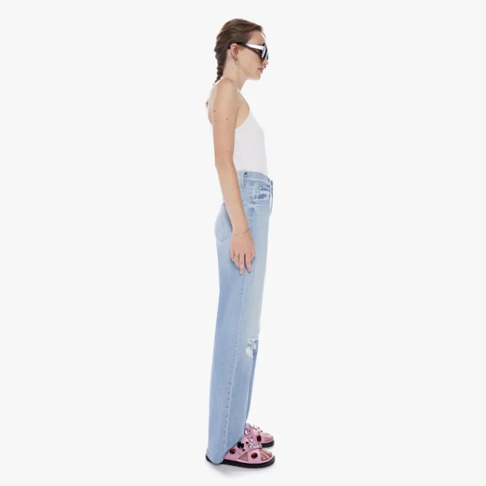 Mother Light Wash High Waisted Tunnel Vision Sneak Sippin’ Sweet Tea - Picture 3 of 16